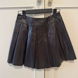Alice + Olivia Dark Brown Mini Skirt